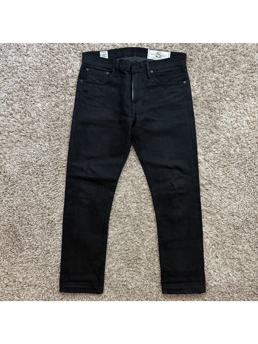 RGT Rogue Territory SK Skinny Black Selvedge Denim Jeans 6 Pocket Men’s Size 31
